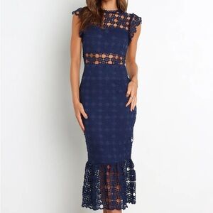 Petal and Pup Lauren Dress Navy 6